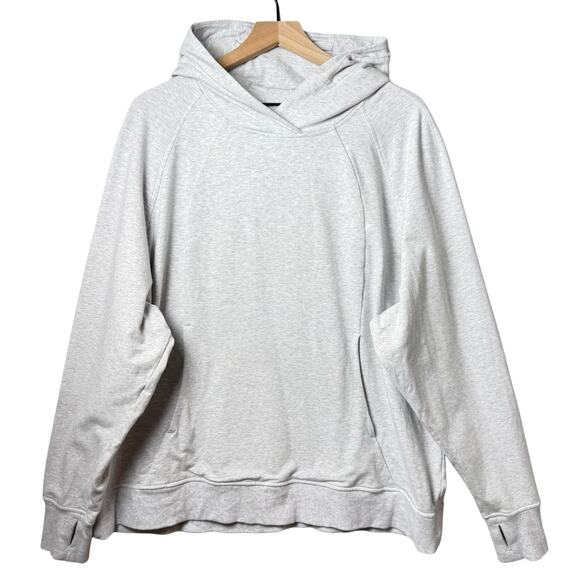 Lululemon Scuba Pullover Sweatshirt in Heathered Core Ultra Light Grey Womens 20 - Picture 1 of 10